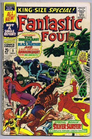 Fantastic Four Special 5 Vintage 1967 Marvel Comics Black Panther