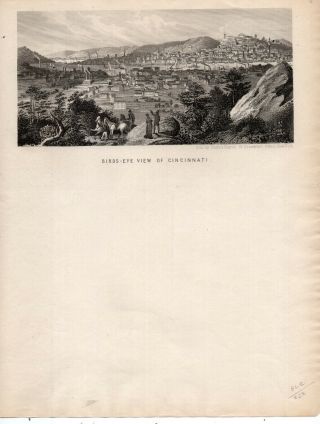 1800s Magnus Letterhead With View Of Cincinnati,  Ohio