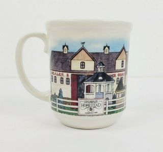 Longaberger Pottery Homestead Est 1999 Made Usa 12oz Coffee Tea Mug Cup