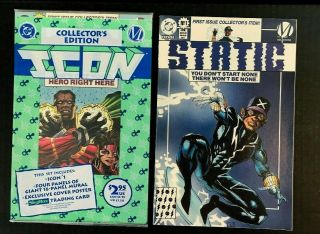 Dc Static 1 First Issue Direct Edition,  Icon 1 Collector 