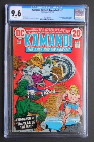 Kamandi The Last Boy On Earth 2 Dc Comics 1973 Jack Kirby Cgc Graded 9.  6 Nm,