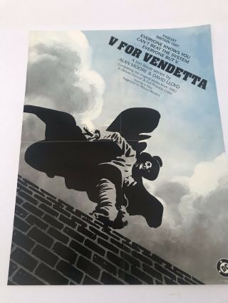 V For Vendetta David Lloyd Alan Moore Vintage And Betty Page Poster