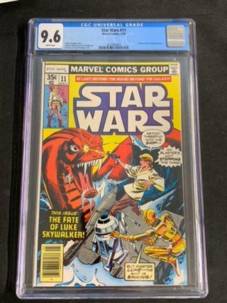 Star Wars 11,  (1978),  Cgc 9.  6,  White Pages,  Marvel Comics