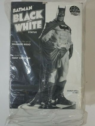 Dc Collectibles Batman Black & White Statue Batman By Eduardo Risso Mib