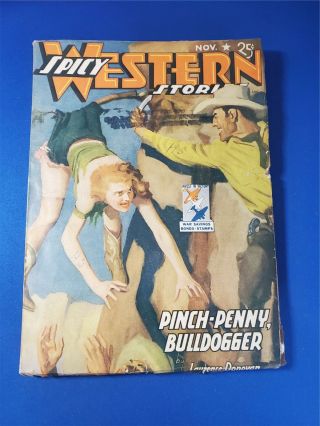 Spicy Western Stories Vol.  10 2 Nov 1942 Pulp Gd Cond.