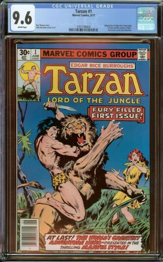 Tarzan 1 Cgc 9.  6,  (white Pages) John Buscema Art 1977