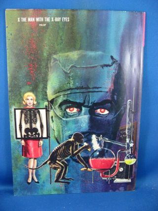 X THE MAN WITH X RAY EYES 1 VF,  GOLD KEY PHOTO COVER 1963 2