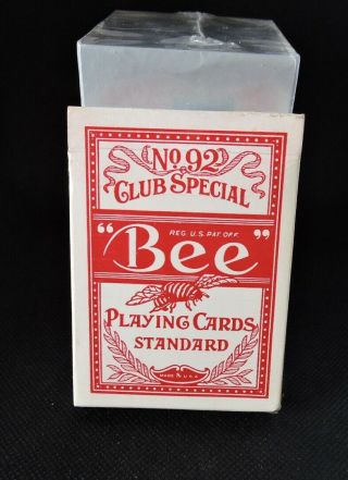 Bee No.  92 Club Special Smooth Finish Deck Of Playing Cards Tax Stamp 1940/60