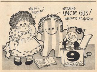 1969 Tv Ad Gus Brenier Hosts The Uncle Gus Show Raggedy Ann Jack In The Box