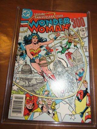 Dc Wonder Woman 300 9.  8 1st Lyla Trever Fury Newsstand Bronze Age White Pages