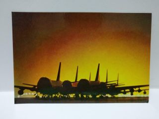 Vintage Singapore Airlines Sia Jumbo Airplanes Aeroplanes Color Postcard (p699)