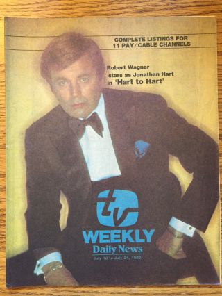 1982 Daily News Tv Weekly July 1982 Robert Wagner Hart To Hart