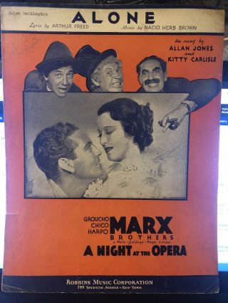 Marx Brothers Sheet Music ‘a Night At The Opera’