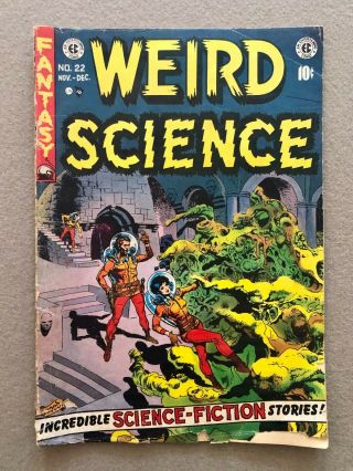 Ec Comics Weird Science 22 Wally Wood Cvr Frazetta Pre Code Sci Fi Last Issue