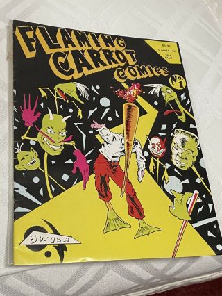 Flaming Carrot Comics 1 Signed By Bob Burden - Numbered (5,  484 Of 6,  500)
