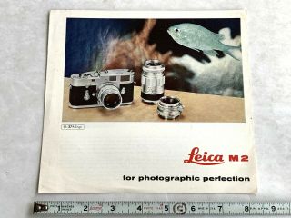 1964 Leica Camera M 2 Dealer Sales Brochure