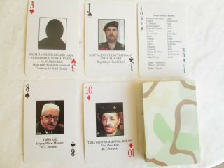 Desert Storm Iraqi Most Wanted Playing Cards Deck Military Hoyle Usa