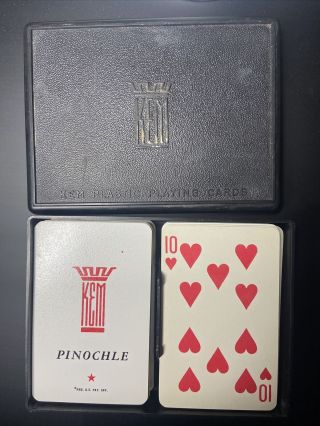 Kem Plastic Playing Cards Vintage Pinochle