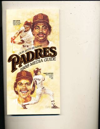 1988 San Diego Padres Media Press Guide Bbmg5