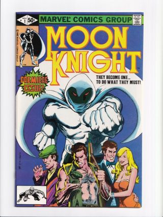 Moon Knight 1 Origin; 1st Appearance Bushman Marvel Comics 1980 Vf/nm 9.  0