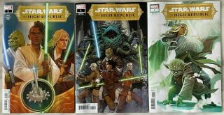 Star Wars High Republic 1 Set A,  B And C Covers Nm Unread