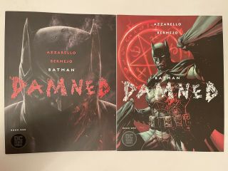 Batman: Damned 1 (2018) Black Label 1st Print Bermejo Regular & Jim Lee Variant