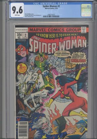 Spider - Woman 2 Cgc 9.  6 1978 Marvel Marv Wolfman Story Cockrum Cover: Frame