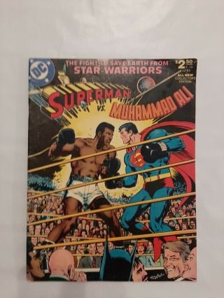 Superman Vs.  Muhammad Ali 1978,  Dc Oversized All - Collectors 