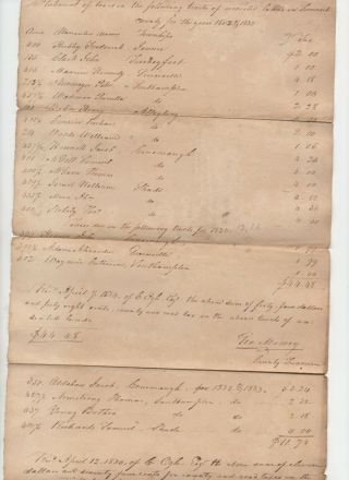 Bedford County Pa Early Deeds And Indentures Paper 1833 Abraham Kerns