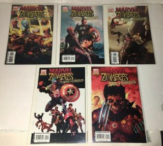Marvel Zombies Vs Army Of Darkness Complete 1 2 3 4 5 1st Print 2007 Never Read