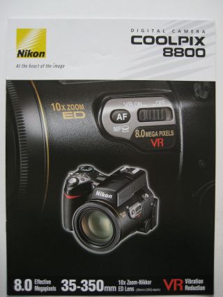 Nikon Coolpix 8800 Digital Camera Sales Brochure - 2004 - 25 Pages