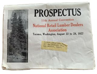 1927 Prospectus 11 Annual Convention Nat 