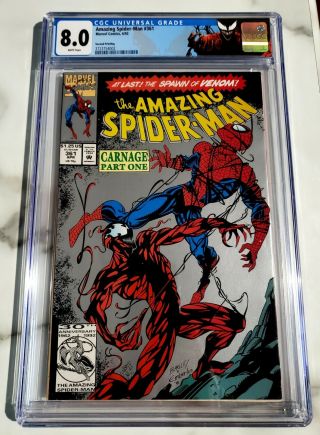 Spider - Man 361 Second (2nd) Print Cgc 8.  0