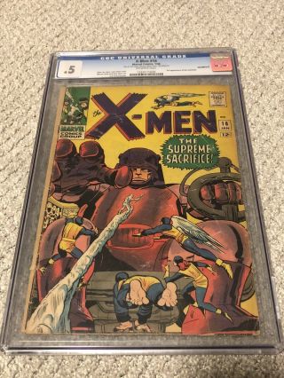 Marvel X - Men 16 Cgc.  5 3rd Appearance Of The Sentinels Uncanny Xmen 1966
