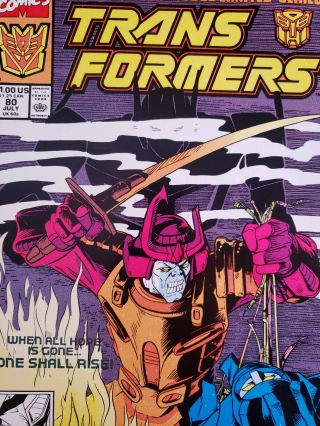 Transformers 80 Marvel Comics Final Issue