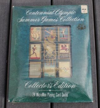 24 Micromini Playing Card Decks Centennial Olympic Summer Games Atlanta 1996