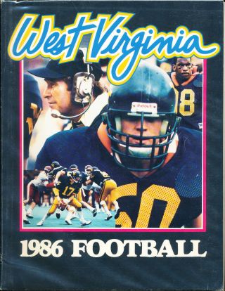 1986 West Virginia Football Media Guide Cfbmg42