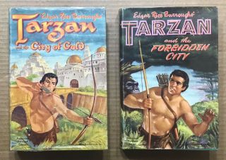 Edgar Rice Burroughs Tarzan In The City Of Gold And Forbidden City Whitman In Dj