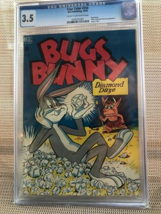 Bugs Bunny Four Color 250 Cgc 3.  5: Dell Comics Oct 1949,  In Seduction Soti