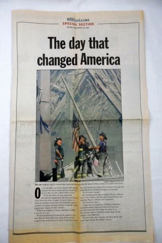 911 World Trade Center Lexington Herald Leader Newspaper Special Edition 9/26