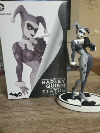 Dc Direct Harley Quinn Black And White Statue Bruce Timm 2nd Edition