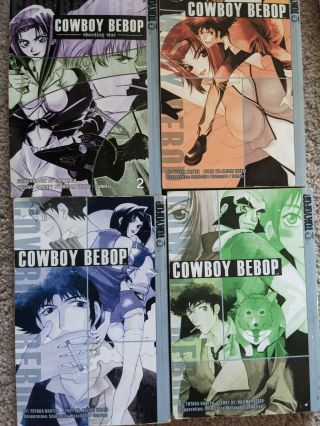 Cowboy Bebop Manga Tokyopop Complete Set 1 - 3 & Shooting Star 2