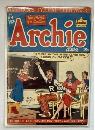 Archie 34 Vg - 3.  5 1948 Betty & Veronica Swimsuit Modeling Story