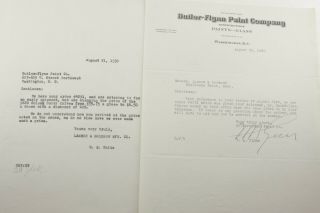 1930 Lamson Goodnow Butler Flynn Paint Co Washington Dc Letter Ephemera P1293d