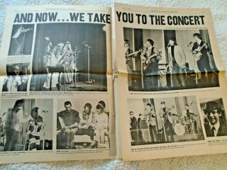 1965 Top 30 Radio Station Newspaper Kewb/91 Concert Pix Byrds Sam Sham Sonnycher