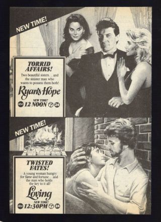1984 Abc Tv Soap Opera Ad Ryan 