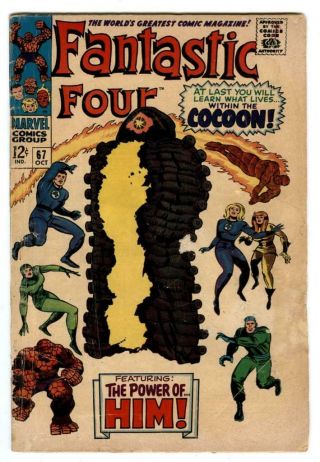 Fantastic Four 67 Oct 1967 Marvel 1st Appearance App Him Adam Warlock Key Issue