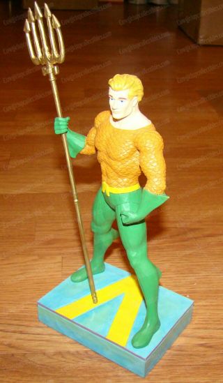 King Of The Seven Seas (dc Comics,  Jim Shore 6003026) Silver Age Aquaman