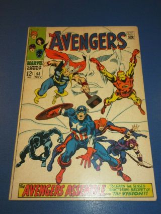 Avengers 58 Silver Age Origin Of Vision Fine - Wow