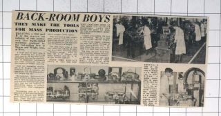 1958 Backroom Boys Inside The Tool Making Firm Of Sharpe And Wright Ltd Hove